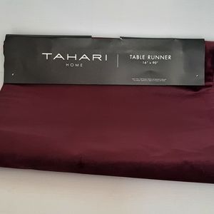 TAHARI 16 x 90 Eggplant Table Runner